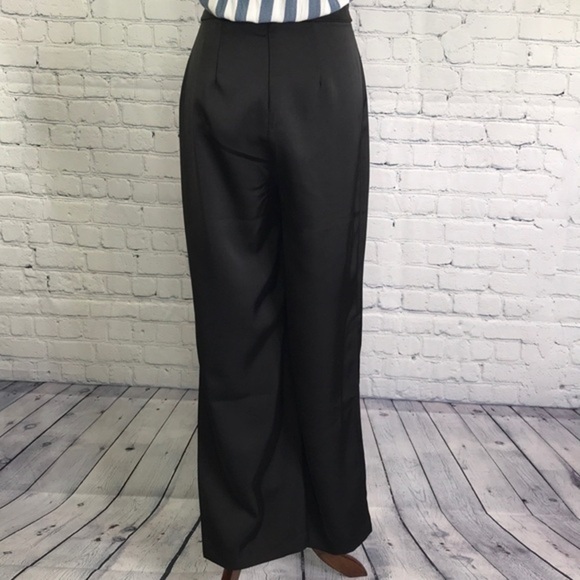 BB DAKOTA Baby Please Wide Leg Satin Pants sz 4 - Picture 6 of 11